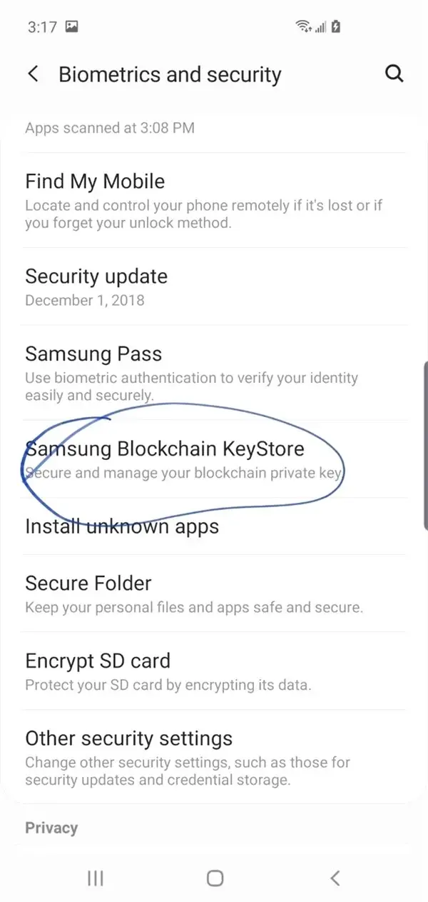 Samsung Galaxy S10'da Kripto Para Cüzdanı Bulunabilir