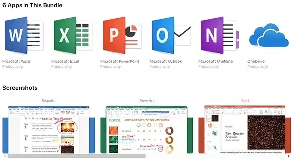 Office 365, Artık Mac App Store'da İndirilebilir Durumda