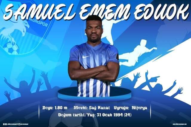 Erzurumspor, Kasımpaşa Forması Giyen Samuel Eduok'la Anlaştı Erzurumspor, Kasımpaşa Forması Giyen Samuel Eduok'la Anlaştı