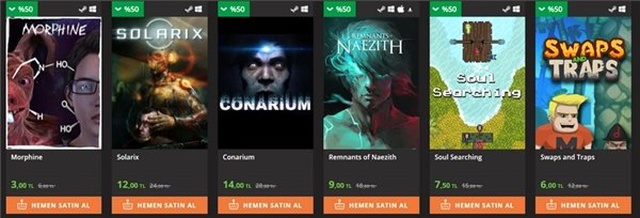Playstore, En Popüler Yerli Pc Oyunlarını %50 İndirimle Sunuyor