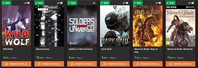 Playstore, En Popüler Yerli Pc Oyunlarını %50 İndirimle Sunuyor
