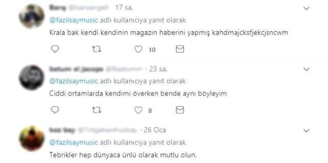 Ünlü Piyanist Fazıl Say'ın Twitter'da Kendini Övmesi Alay Konusu Oldu