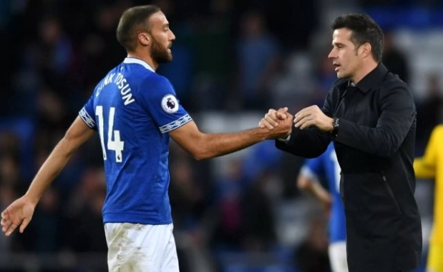 Everton Teknik Direktörü Marco Silva'dan Milli Oyuncu Cenk Tosun'a Övgü Dolu Sözler