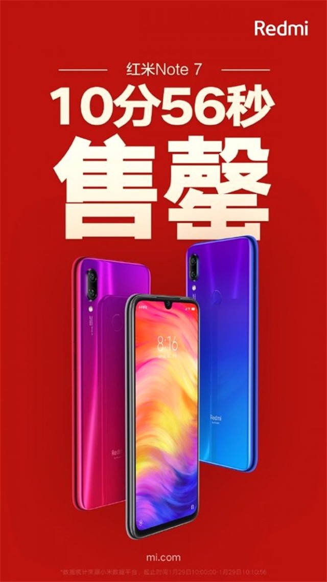 Tüm Redmi Note 7'ler, Satışa Çıkarıldıktan 11 Dakika İçinde Tükendi