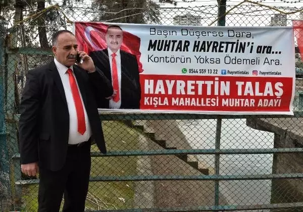 Adanalı Muhtar Adayının Seçim Afişi, Büyük Yankı Uyandırdı