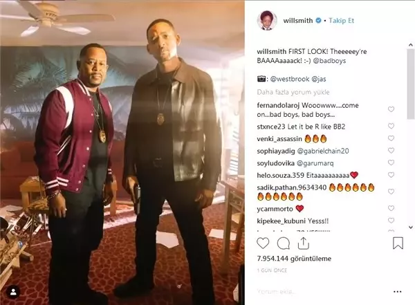 Will Smith, Bad Boys 3'ten İlk Görüntüyü Instagram'dan Paylaştı