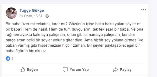 Uyurken Babası Tarafından Öldürülen Genç Kızın, Sosyal Medyadaki Son Paylaşımı Yürek Burktu Uyurken Babası Tarafından Öldürülen Genç Kızın, Sosyal Medyadaki Son Paylaşımı Yürek Burktu