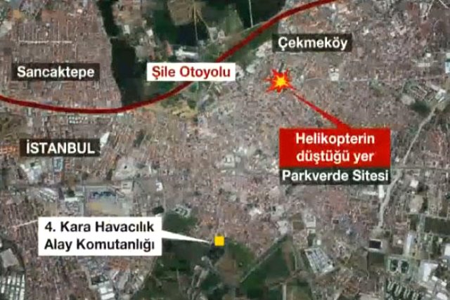 İstanbul'da Askeri Helikopter Düştü! 4 Askerimiz Şehit Oldu