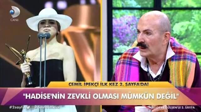 Cemil İpekçi, Hadise İçin Açtı Ağzını Yumdu Gözünü: Konuşmak Değil, Defterim de Bile Yok