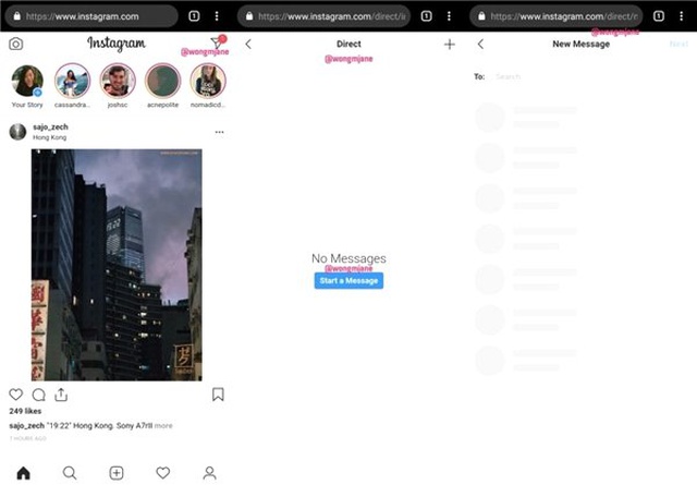 Instagram'a Tarayıcı Üzerinden Dm Atma Özelliği Geliyor