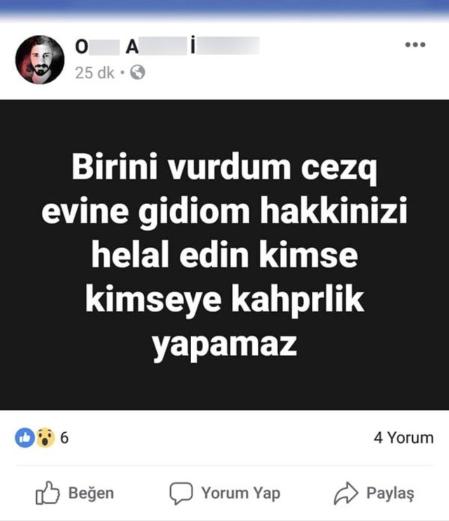 Amcasını Pompalı Tüfekle Öldüren Gözü Dönmüş Yeğen, Cinayeti Sosyal Medyada Paylaştı