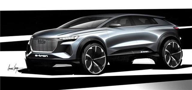 Audi, Yeni Tamamen Elektrikli Q4 Otomobil Konseptini Tanıttı