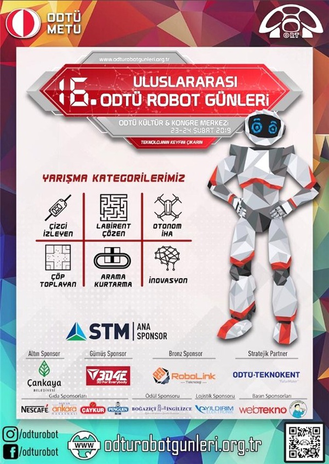 Uluslararası ODTÜ Robot Günleri 23-24 Şubat'ta