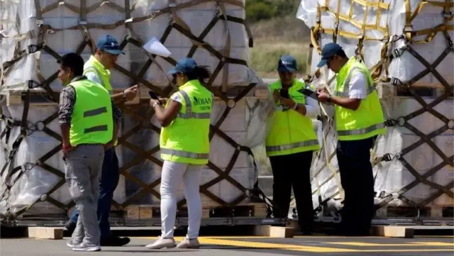 ABD Hava Kuvvetleri, Venezuela Yardımlarını Kolombiya'ya Götürdü