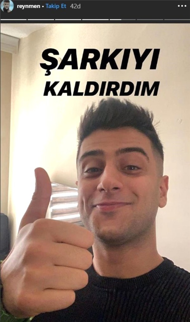 Son Dakika: Reynmen, Derdim Olsun Parçasını Youtube'dan Kaldırdı