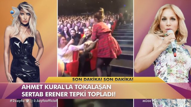 Sıla'yı Destekleyen Sertab Erener, Konserine Gelen Ahmet Kural'ı Öperek Karşıladı