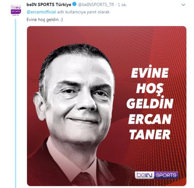 Ercan Taner, beIN Sports'a Döndüğünü Açıkladı