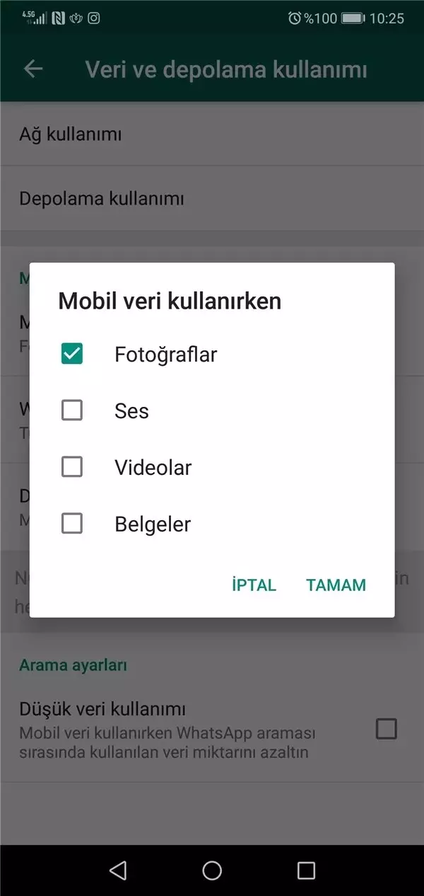 Whatsapp'ın Otomatik Fotoğraf İndirme Özelliği Nasıl Devre Dışı Bırakılır?