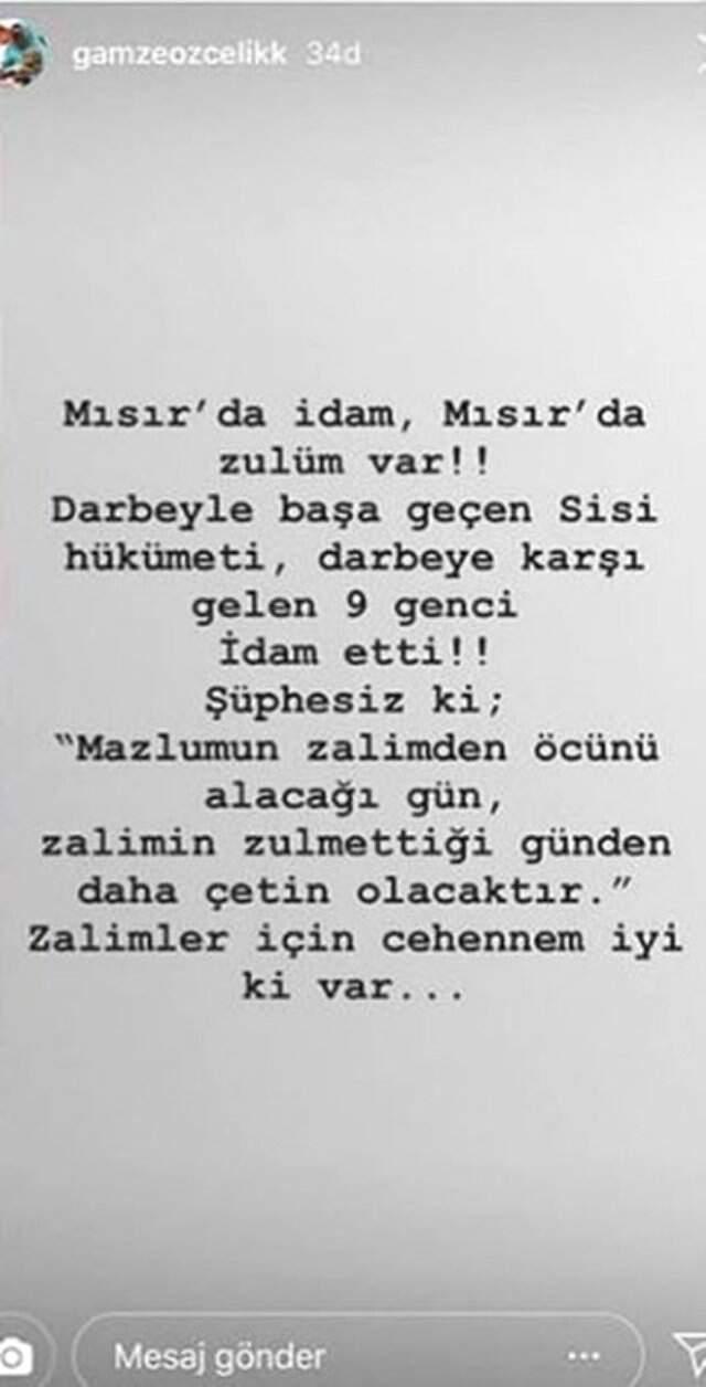 Gamze Özçelik'ten Çok Konuşulacak İdam Açıklaması: Cehennem İyi ki Var!