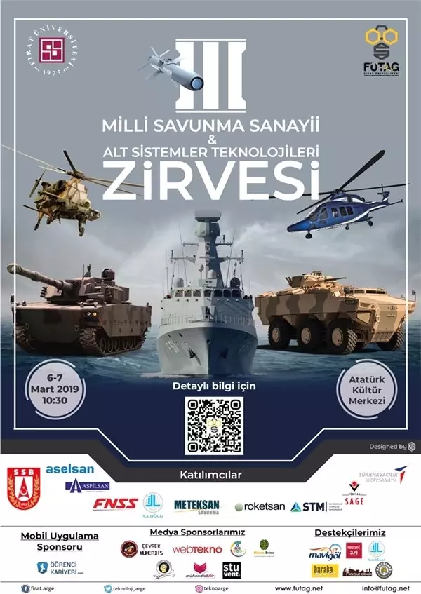 3.milli Savunma Sanayii ve Alt Sistemler Teknolojileri Zirvesi 6-7 Mart'ta