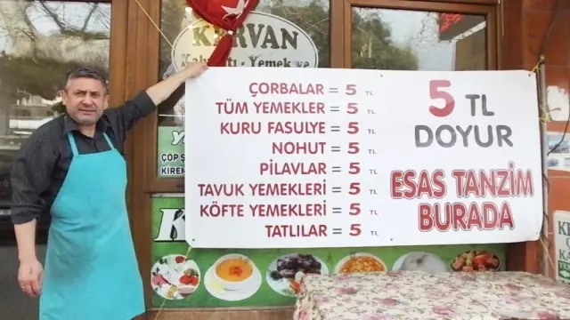 Balıkesirli Lokantacı Tanzim Satış Başlattı, Bütün Yemekler 5 Liraya İndi