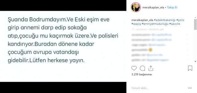 Meral Kaplan'dan Yardım Çığlığı: Eski Eşim Çocuğumu Kaçırmak Üzere