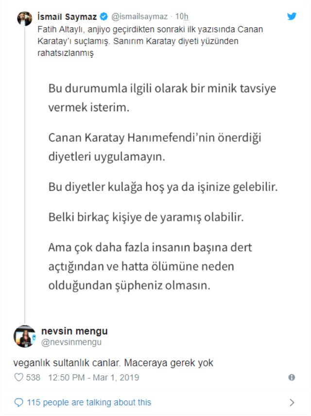 Nevşin Mengü ile İsmail Saymaz <a class='keyword-sd' href='/sosyal-medya/' title='Sosyal Medya'>Sosyal Medya</a> Üzerinden Polemiğe Girdi!