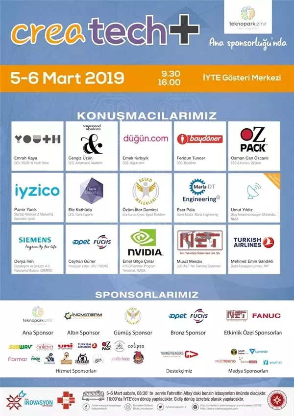 5. Createch+ Etkinliği, 5-6 Mart'ta İyte'de