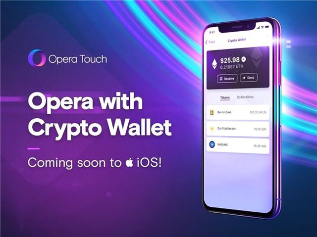 Opera, Kripto Para Cüzdanı Özelliğini İos Platformuna Getiriyor