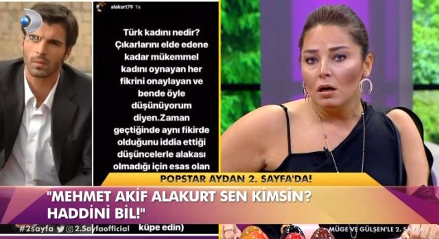Popstar Aydan, Türk Kadınlarına Hakaret Eden Mehmet Akif Alakurt'u Sözleriyle Yerden Yere Vurdu