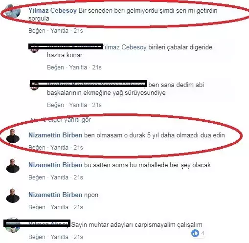 Muhtar Adaylarının Fotoğraflı Durak Kavgası Sosyal Medyada İlgi Odağı Oldu