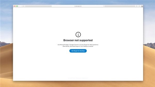 Microsoft Onayladı: Skype Web'in Son Sürümü Safari'de Desteklenmeyecek