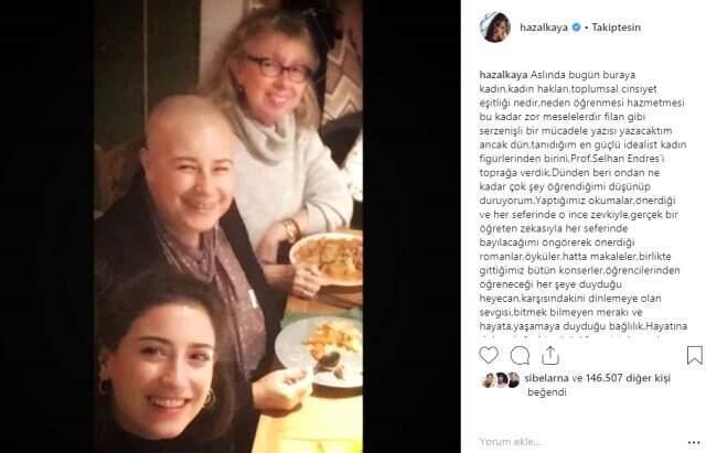 Prof. Selhan Endres'in Ölümü Oyuncu Hazal Kaya'yı Yasa Boğdu