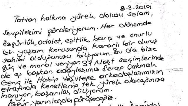 Selahattin Demirtaş'tan Beytüşşebap'a Özel Mesaj: Rekor Bekliyorum