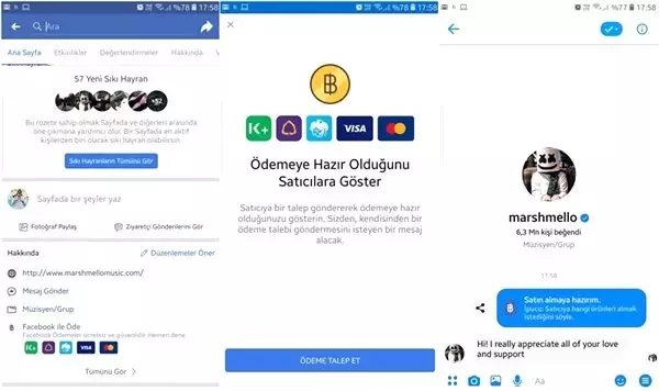 Facebook, Yeni Mobil Ödeme Yöntemini Android ve İos İçin Yayınladı