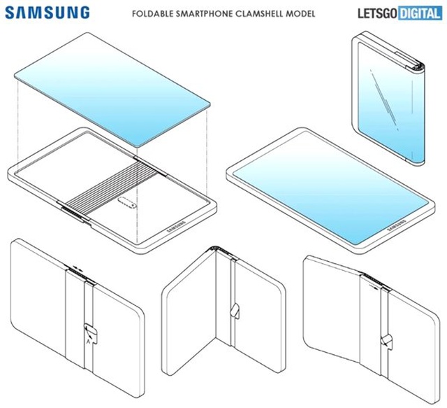 Samsung'un En Son Patenti: İstiridye Kabuğu Dizaynında Katlanabilir Telefon