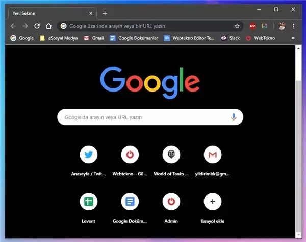 Google, Chrome İçin Karanlık Mod Özelliğini Yayınlandı