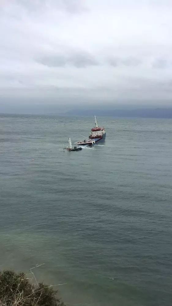 Marmara Adası'nda Kuru Yük Gemisi Battı