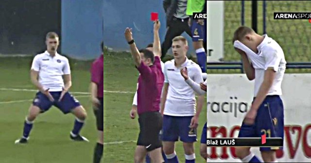 Ronaldo'ya Özenen Hajduk Split'in Genç Oyuncusu Kırmızı Kart Gördü