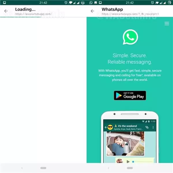 Whatsapp'a Uygulama İçi Web Tarayıcısı Geliyor