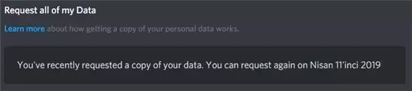 Verilerinizin Hiç Silinmediği Discord'daki Bilgilerinizi Nasıl İndirirsiniz?