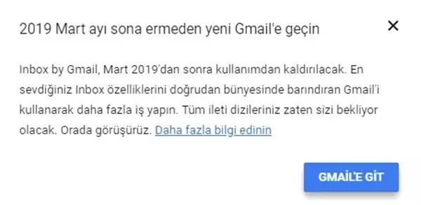 Google, Inbox By Gmail'in Kapanış Tarihini Açıkladı