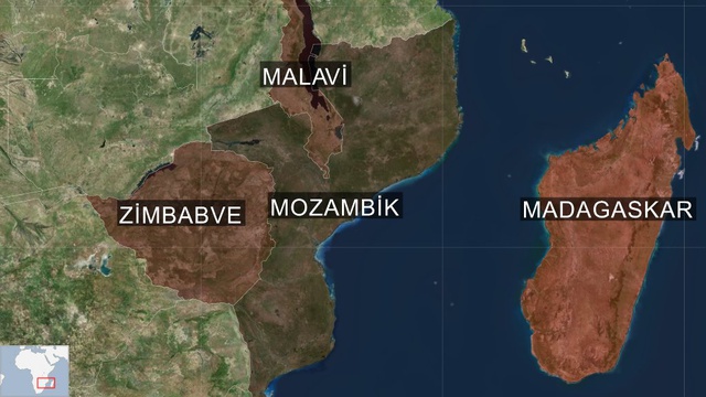 Afrika'nın Güneydoğusunda Kasırga Nedeniyle Mahsur Kalan Binlerce Kişiyi Kurtarmak İçin Zaman Karşı...