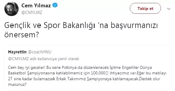 Cem Yılmaz, Sosyal Medya Üzerinden Takipçisiyle Tartıştı!