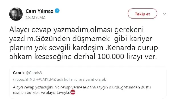 Cem Yılmaz, Sosyal Medya Üzerinden Takipçisiyle Tartıştı!