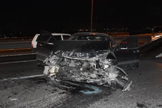 D-100 Karayolu'nda Trafik Kazası: 1'i Polis, 3 Yaralı