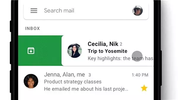 Gmail'in İos Uygulamasına Kişiselleştirilebilir Kaydırma Özelliği Eklendi