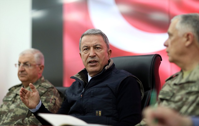 Hulusi Akar Suriye Sınırındaki İleri Müşterek Harekat Merkezinin Açılışına Katıldı