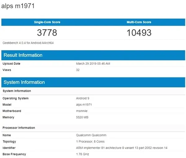 Meizu 16s Yeni Tasarımıyla Geekbench'te Görüldü