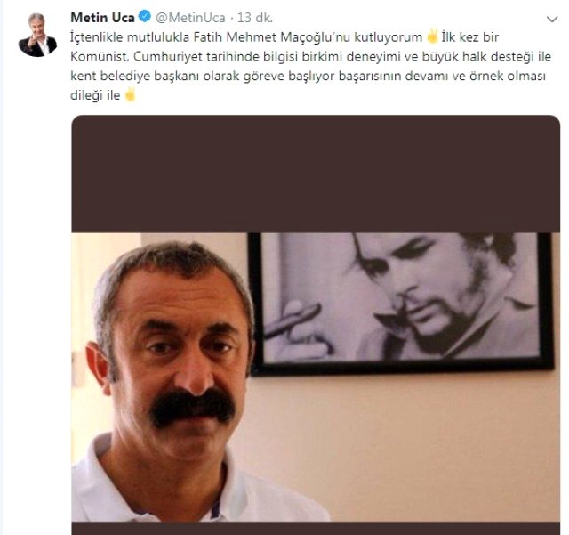 Athena Gökhan ve Metin Uca'dan Tunceli Belediye Başkanı Seçilen Fatih Mehmet Maçoğlu'na Tebrik!